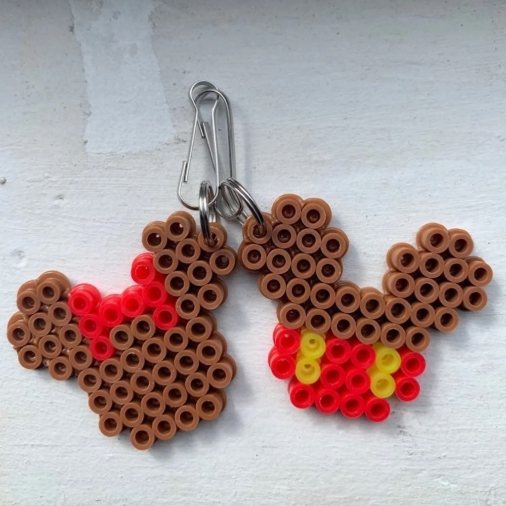 Mickey and Minnie keychains